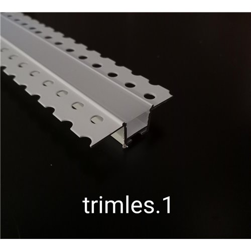 Trimles.1 : 15 X 12 mm Trimles Led Profili Çift Kapaklı 3 Mt Boy